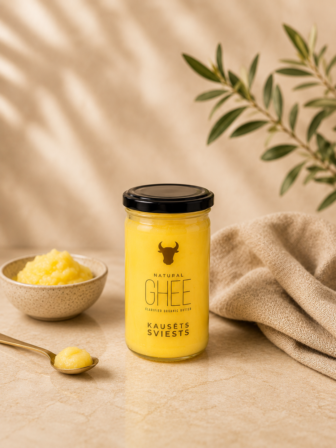 Ghee sviests - kausētais sviests 275ml Ghee sviests - kausētais sviests 275ml